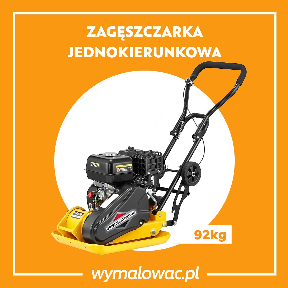 Zagęszczarka jednokierunkowa Kaltmann 92kg